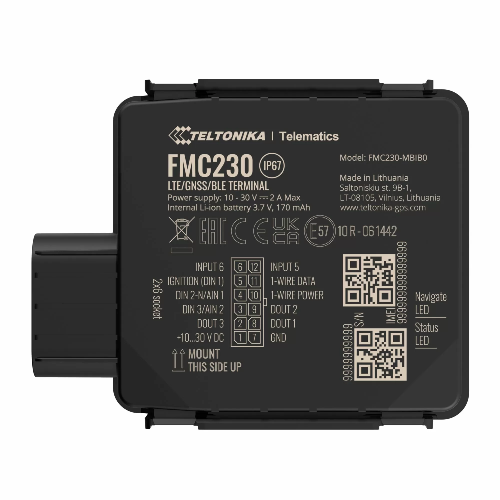 Teltonika FMC225 4G GPS Tracker IP67 RS232 RS485