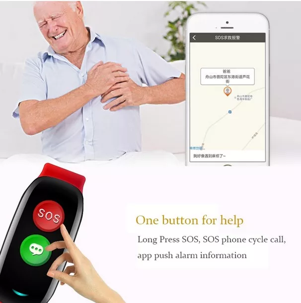 Ρολόι SOS GPS ηλικιωμένων - περιεχόμενα συσκευασίας