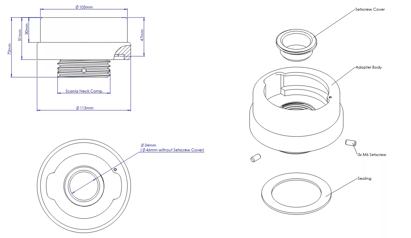TR49 Scania Adapter