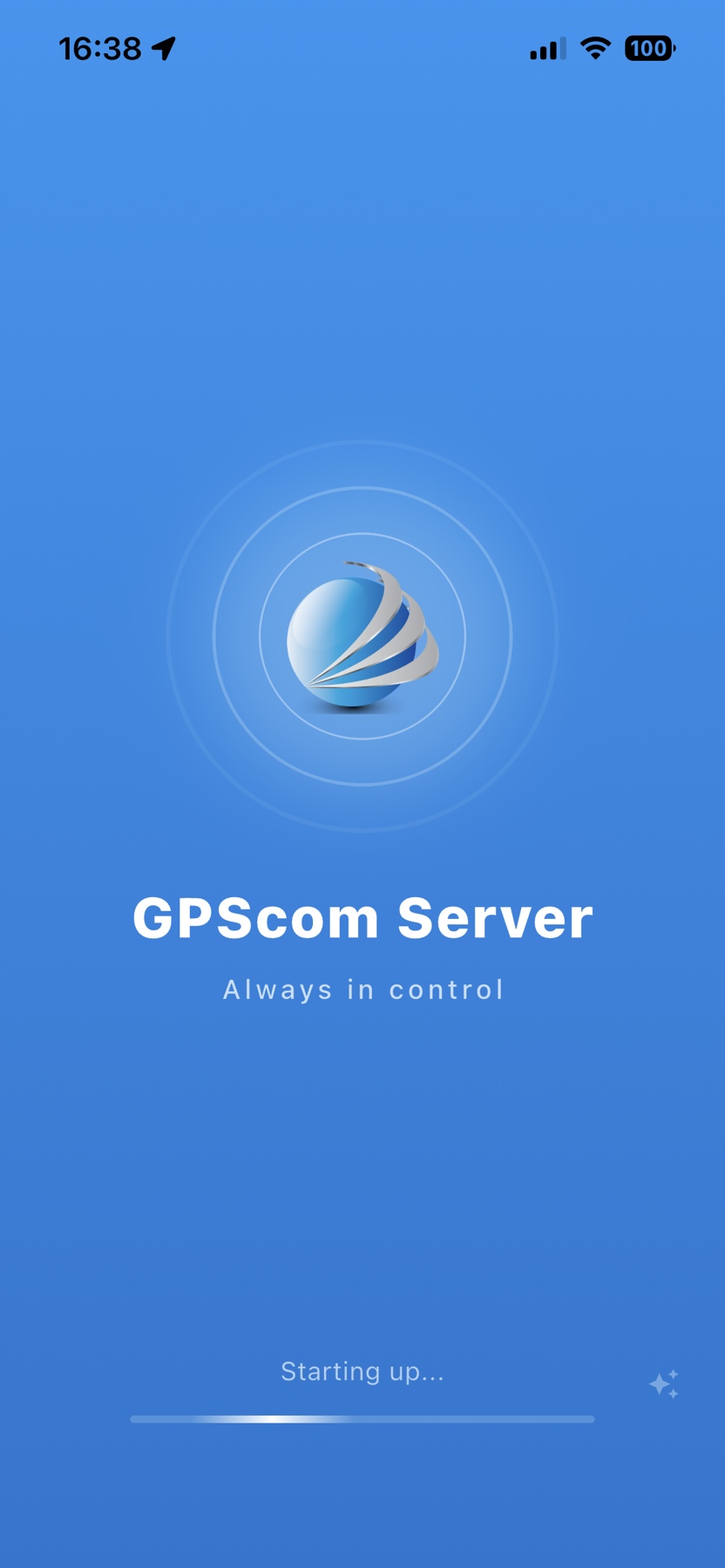 GPScom Server εφαρμογή