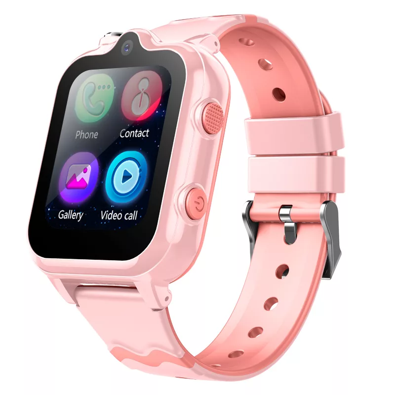 Wonlex KT18 Android 8.1 4G παιδικό smartwatch με 2 κάμερες / GPS/ SOS/ βιντεοκλήση- WiFi- Bluetooth (ροζ χρώμα)