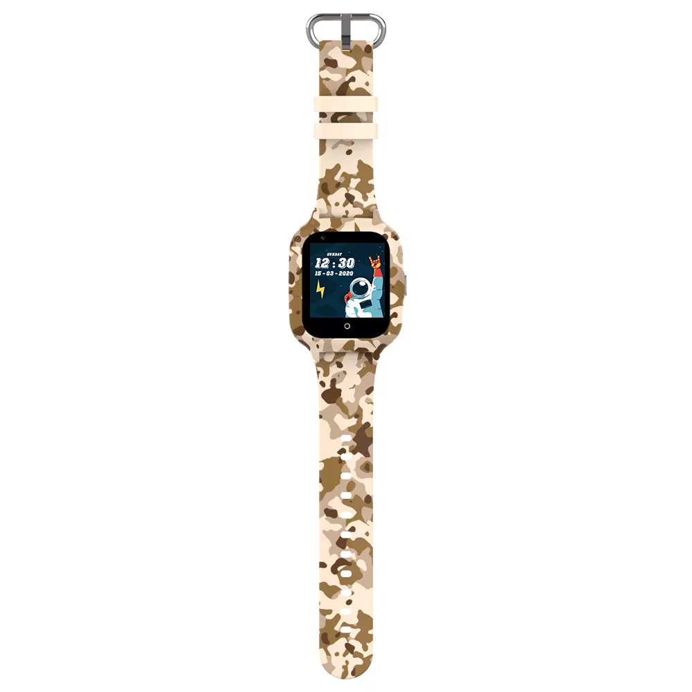 Wonlex KT22s Brown Camo παιδικό smartwatch 4G με GPS και βιντεοκλήση
