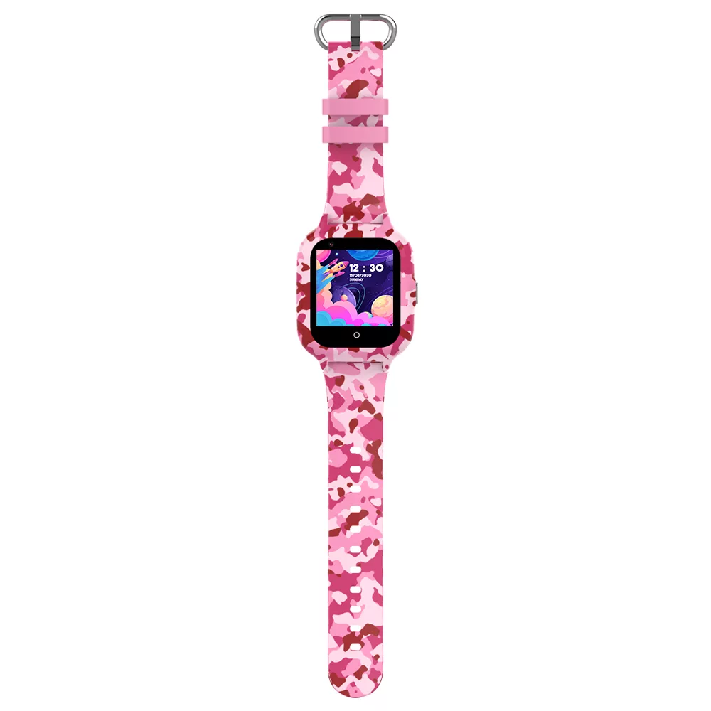 Wonlex KT22s Pink Camo παιδικό smartwatch 4G με GPS WiFi και βιντεοκλήση