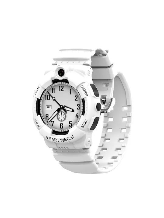Wonlex KT25 Android 4G παιδικό smartwatch με κάμερα -βιντεοκλήση- GPS - σύνδεση σε WiFi - λευκό χρώμα