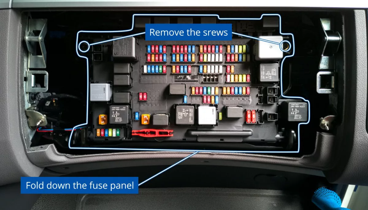 DAF XF FMS Plug Location 2