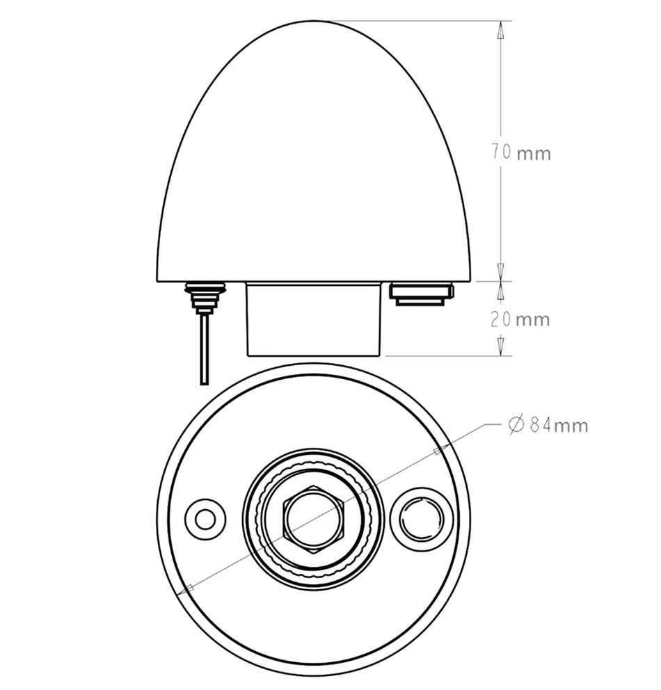 GP-57 Marine USB GNSS Receiver with mounting base