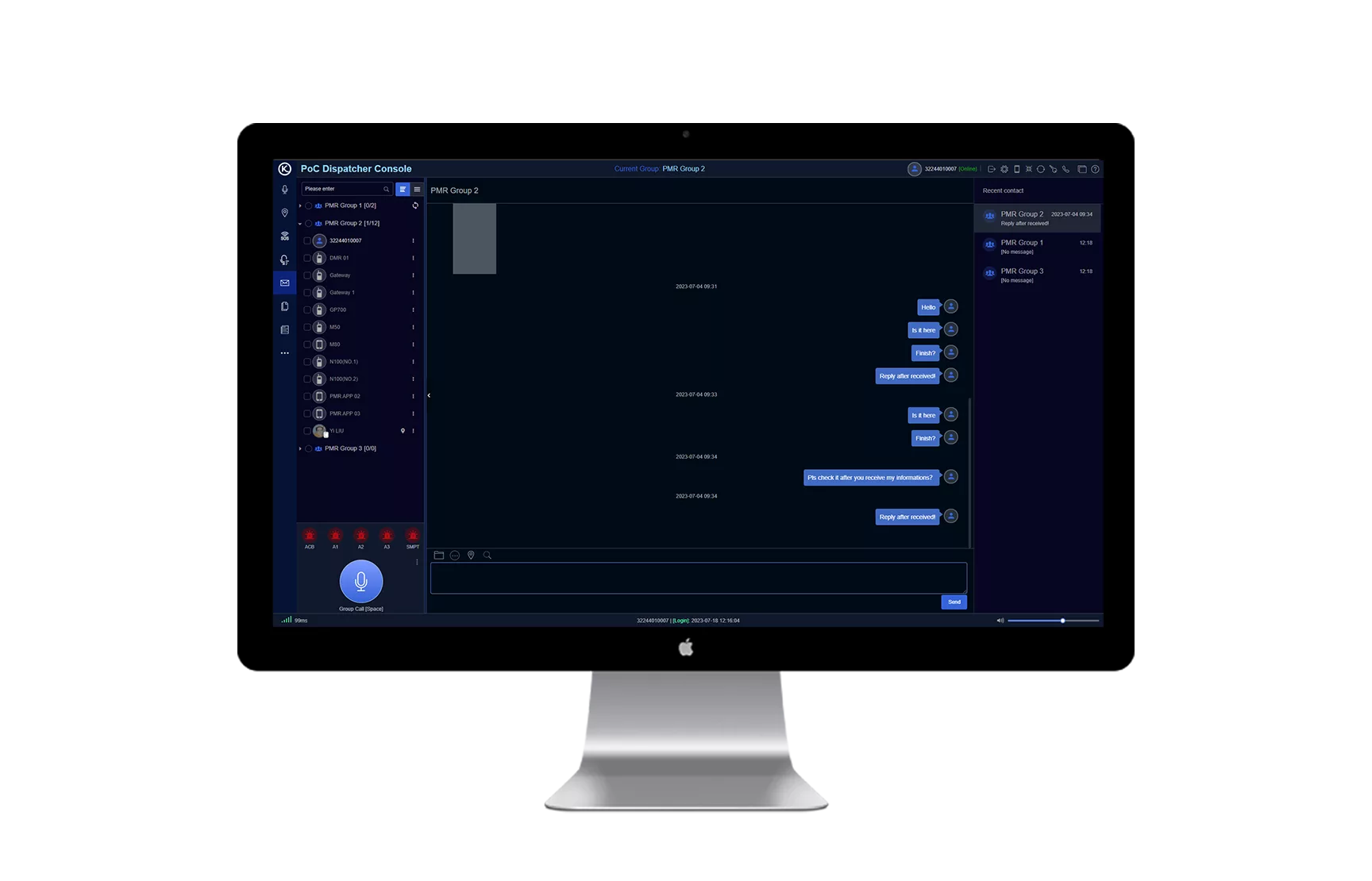 PoC Dispatch Console