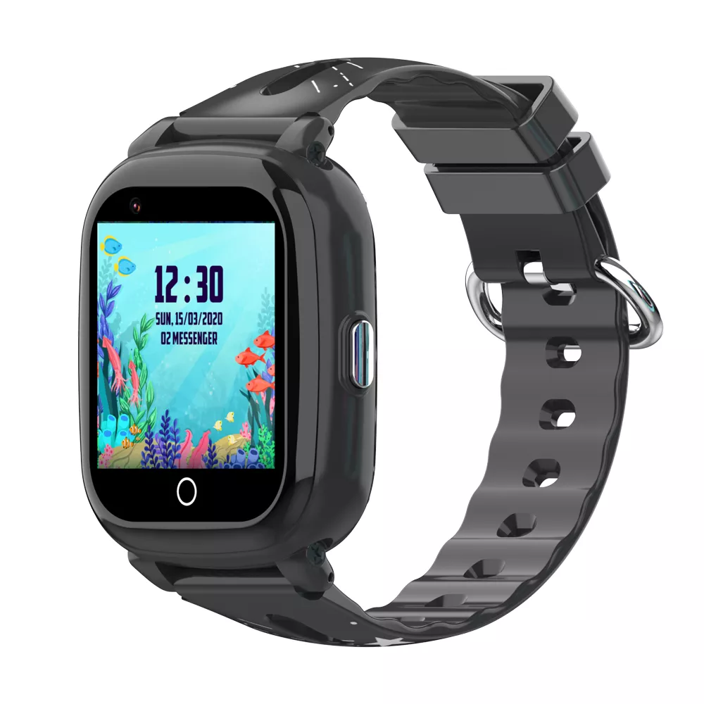 Wonlex KT10s μαύρο παιδικό smartwatch 4G με GPS WiFi και βιντεοκλήση