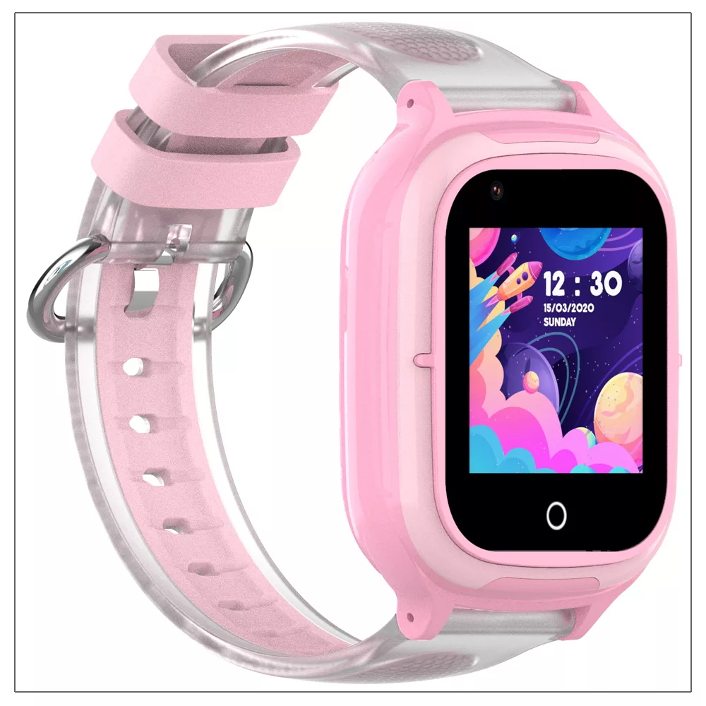 Wonlex KT23T ροζ παιδικό smartwatch 4G με θερμόμετρο, GPS, WiFi και βιντεοκλήση