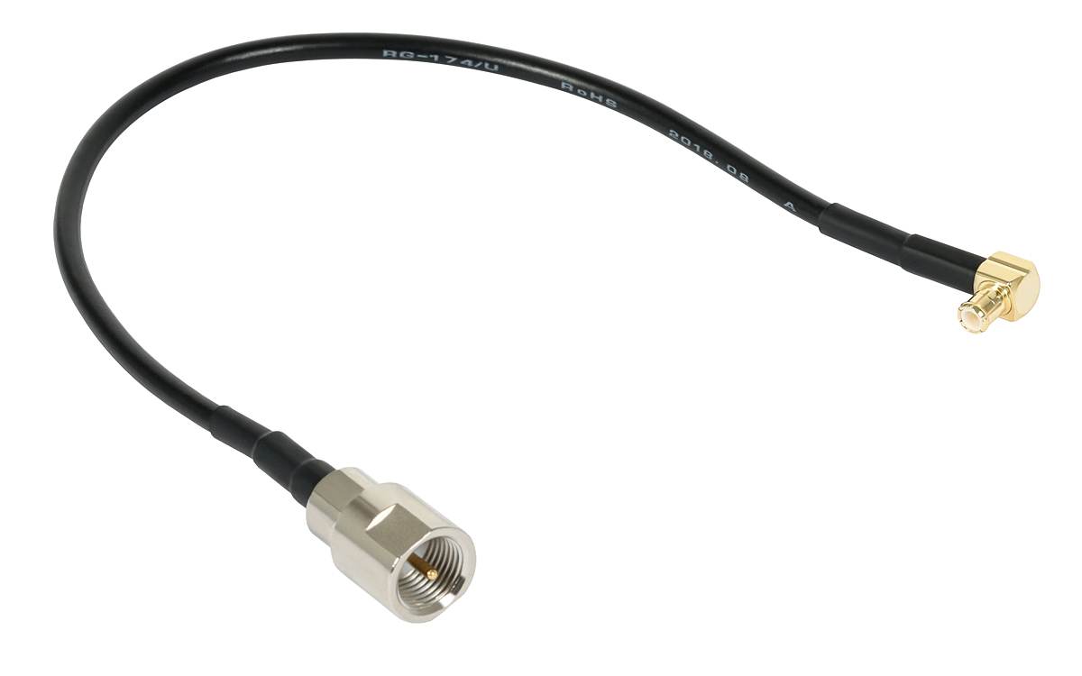 Pigtail MCX Male σε FME Male με καλώδιο RG174 μήκους 250mm