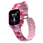 Wonlex KT22s Android 4G παιδικό smartwatch με κάμερα - βιντεοκλήση- GPS - σύνδεση σε WiFi -Pink camo