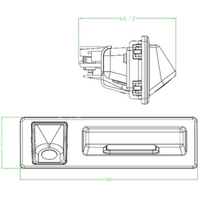 Κάμερα παρκαρίσματος στην θέση της χειρολαβής για BMW F10/11/18/20/21/22/30/31/32/34