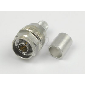 N plug, straight, crimp; 50 Ohm LMR400