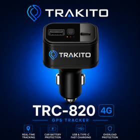 TRAKITO™ TRC-820 4G GPS Tracker με ενσωματωμένη SIM & 1 μήνα ΔΩΡΕΑΝ συνδρομή