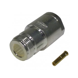N Female clamp connector cable RG8, 213, 393