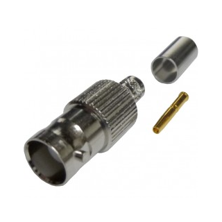 BNC female crimp connector για RG58