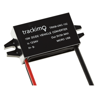 Trackimo [TRKM-UNC-102] DC converter, 12-24V input, 5V-3A output, with a fuse holder