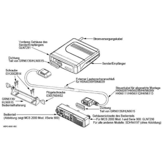 G1265A 5M Remote control set για Motorola Πομποδέκτες αυτ/του.