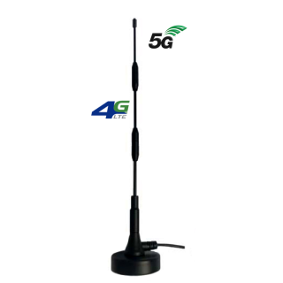 Κεραία 4G/5G (698-6000MHz) - με μαγνητική βάση - 3m καλώδιο και SMA(M) connector