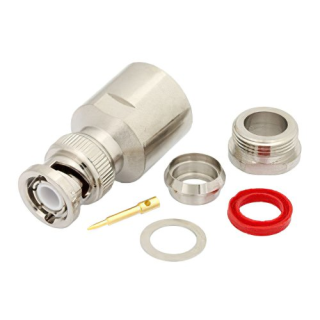 BNC αρσενικό clamp connector για καλώδιο RG8/213
