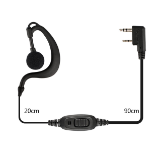 RE-3120 C-type Earhook Earpiece συμβατό με WOUXUN- KENWOOD, TYT, Baofeng
