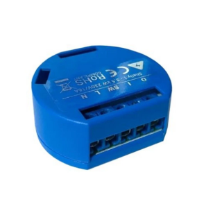 Shelly 1 Smart Μini Wi-Fi Ρελέ με Μία Ψυχρή Επαφή 16Α και Υποστήριξη Τοπικού- απομακρυσμένου Χειρισμού