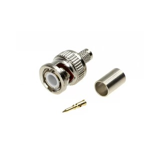 BNC αρσενικό crimp connector για καλώδιο LMR240