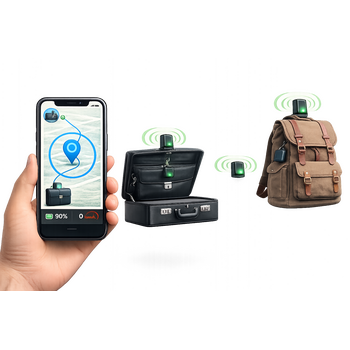 GPS για Χαρτοφύλακες- Βαλίτσες- Τσάντες