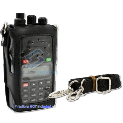 Δερμάτινη θήκη για Wouxun KG-679- KG-699E- KG-UVD1P- KG-UV9D- UV6D- UV8D μαζι με ιμάντα ανάρτησης.