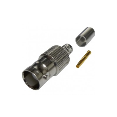 BNC female crimp connector για RG58