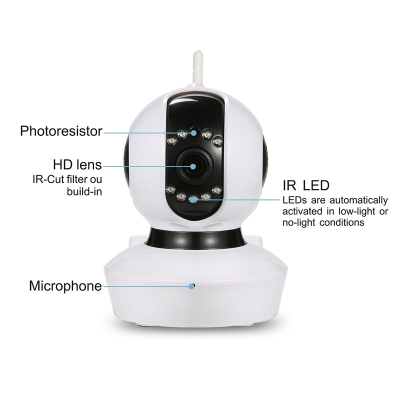 VStarcam C7823WIP Ρομποτική IP κάμερα 720p WiFi/Ethernet microSD Plug & Play.