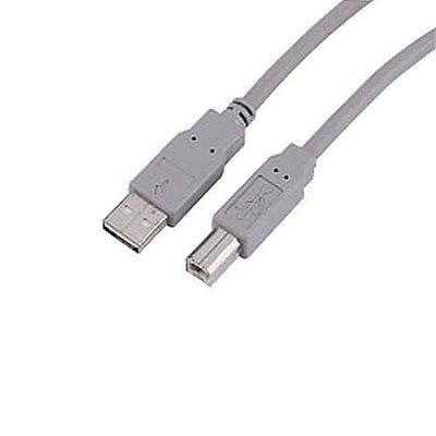 Kαλώδιo usb A σε usb B, σε γκρι χρώμα με μήκος 1.8M.