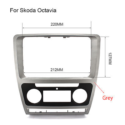 Οriginal πρόσοψη για τοποθέτηση OEM Navigation system σε SKODA OCTAVIA 2 Facelift με climatronic.
