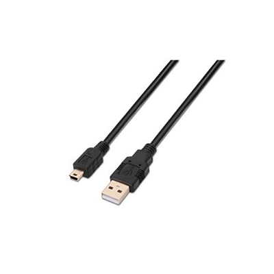 Kαλώδιo usb A σε mini usb B, σε μαύρο χρώμα με μήκος 0.8M.
