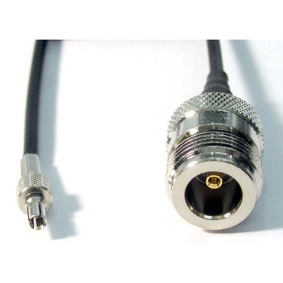 N type female to CRC9 male Jumper RG174 cable, 200mm