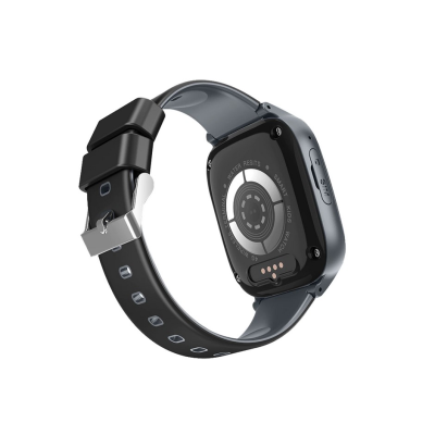 ΚΤ17S 4G smartwatch με πλήκτρο SOS για άμεση βοήθεια Ηλικιωμένων απο απόσταση (Μαύρο-γκρι χρώμα)
