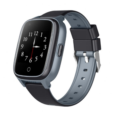 ΚΤ17S 4G smartwatch με πλήκτρο SOS για άμεση βοήθεια Ηλικιωμένων απο απόσταση (Μαύρο-γκρι χρώμα)