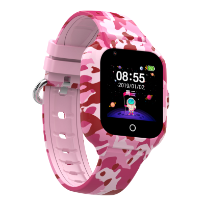 Wonlex KT22s Android 4G παιδικό smartwatch με κάμερα - βιντεοκλήση- GPS - σύνδεση σε WiFi -Pink camo