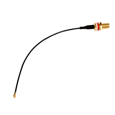 SMA female bulkhead (with O-ring) + 1.32mm coaxial cable + U.FL (IPEX) plug μήκος καλωδίου 40cm