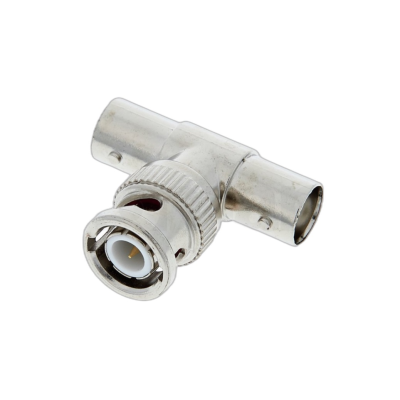 BNC Splitter, BNC Male to Dual Female Coax Adapter Connector