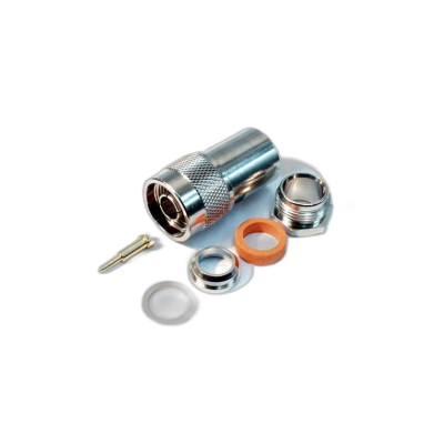 N male connector, clamp type, RG213