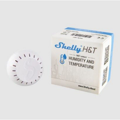 Shelly H&T Αισθητήρας Θερμοκρασίας & Υγρασίας Smart Wi-Fi (λευκό χρώμα)