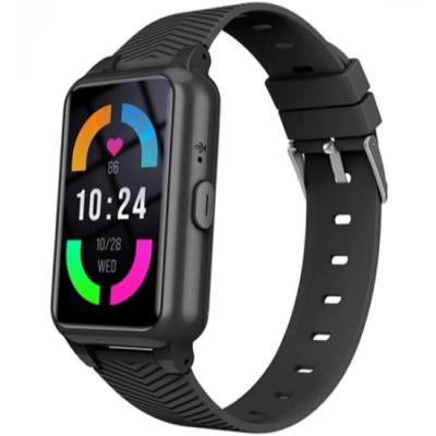 S10 smartwatch 4G με πλήκτρο sos- GPS- μέτρηση θερμοκρασίας, καρδιακού παλμού και πίεσης, μαύρο χρώμα