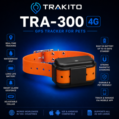 TRAKITO™ TRA-300 GPS Tracker με ενσωματωμένη SIM & 1 μήνα ΔΩΡΕΑΝ συνδρομή