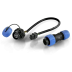 Outdoor power socket & plug - 4 PIN set (pin and input/output)